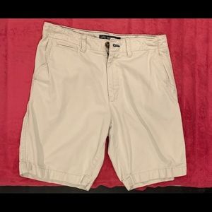 American Eagle cargo shorts, no rips or holes